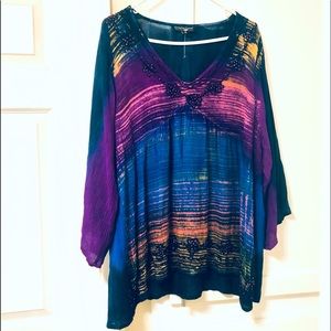 Greater Good Tie Dye Boho Top